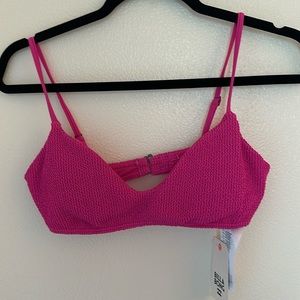 Billabong pink bikini top